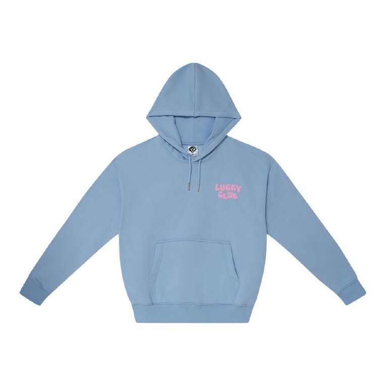 Young Original Puff Print Pullover Hoodie, Blue Light, hi-res