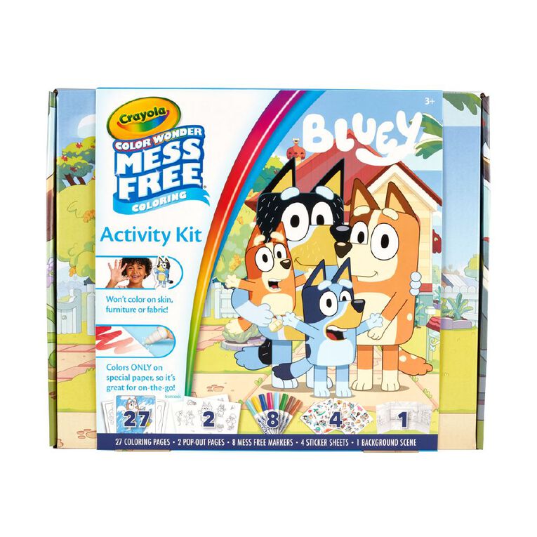 Crayola Mess Free Bluey Activity Kit, , hi-res