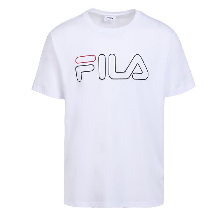 Fila Men's Outline Tee, White, hi-res