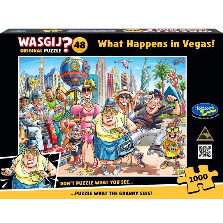 WASGIJ Original 48 What Happens in Vegas 1000 Piece Puzzle, , hi-res