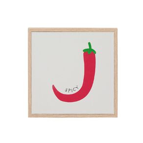 Living & Co Spicy Framed Canvas 25cm x 25cm