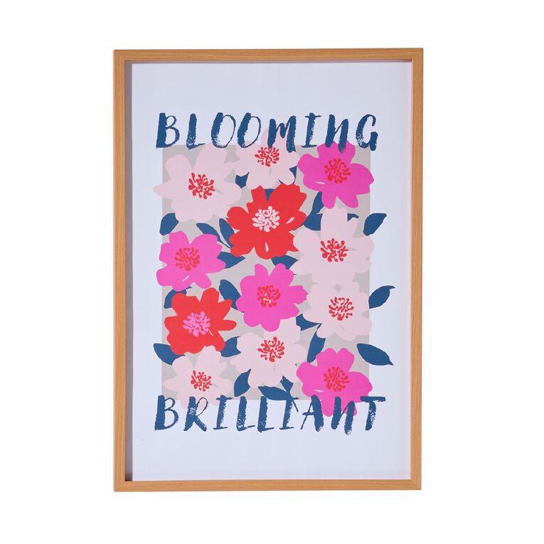 Living & Co Blooming Framed Print 35 x 50cm, , hi-res