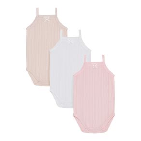 Young Original Babys' Sleeveless Bodysuit 3 Pack