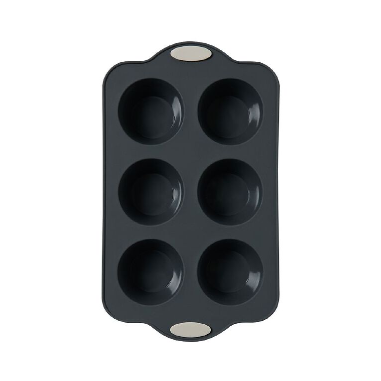 Living & Co Silicone Muffin Pan 6 Cup, , hi-res