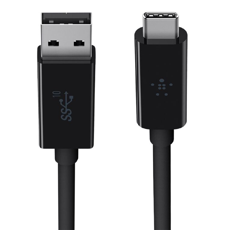 Belkin Usb 3.1 USB-C To USB-A Cable 1M Black Black, , hi-res