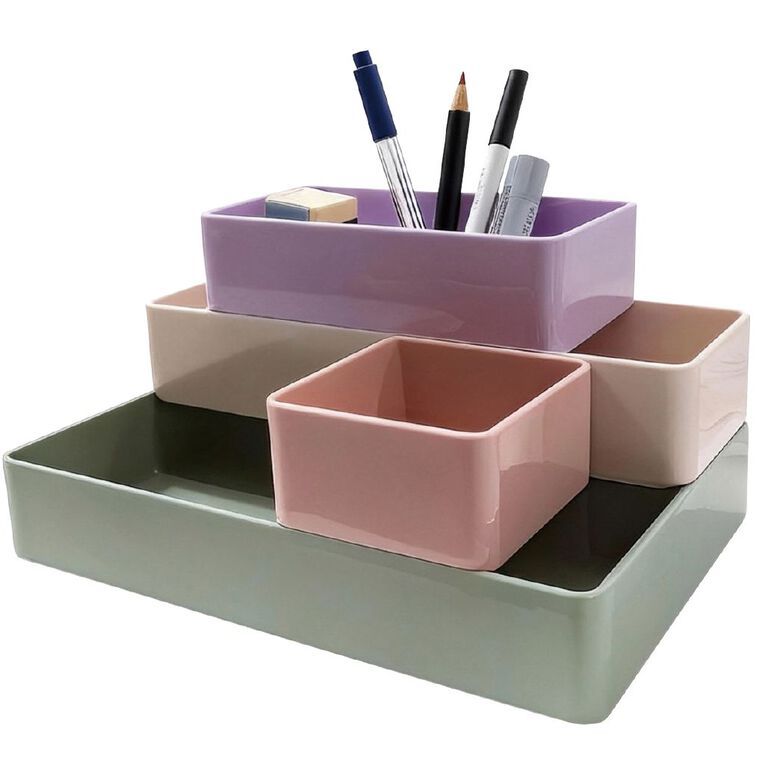 Uniti Stationery Elegant Simplicity Desk Set 4 Pieces, , hi-res