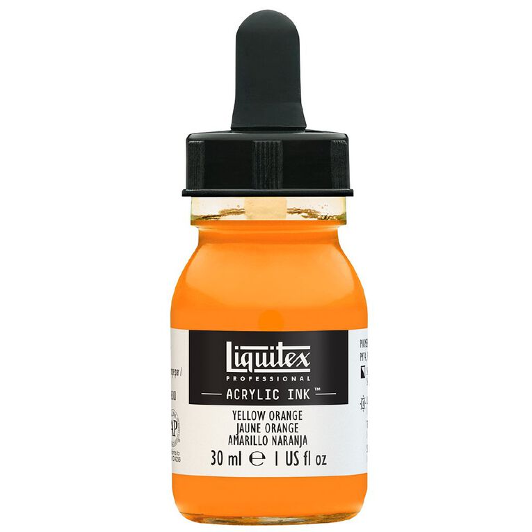 Liquitex Acrylic Ink Yellow Orange 30ml Orange Mid The Warehouse