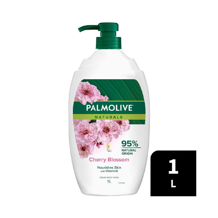 Palmolive Naturals Milk & Cherry Blossom Body Wash 1L, , hi-res