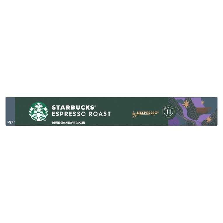 Starbucks by Nespresso Coffee Capsule Espresso Roast Capsules 10 Pack, , hi-res