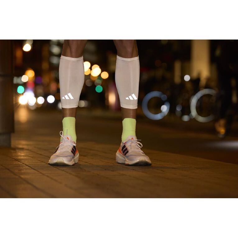 Adidas Compression Calf Sleeves White, , hi-res
