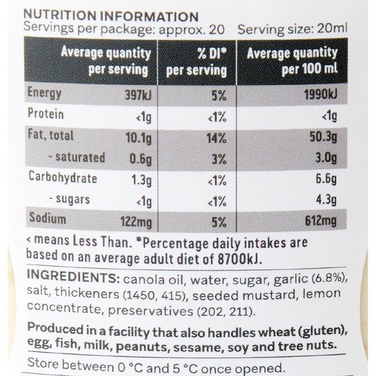 Market Kitchen Garlic Aioli 400ml, , hi-res