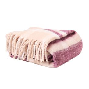 Living & Co Super Soft Plaid Blanket Natural Queen