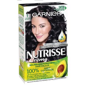 Garnier Nutrisse Permanent Creme Liquorice Black 1