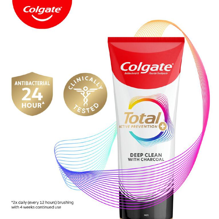 Colgate Total Charcoal Deep Clean Toothpaste 115g, , hi-res
