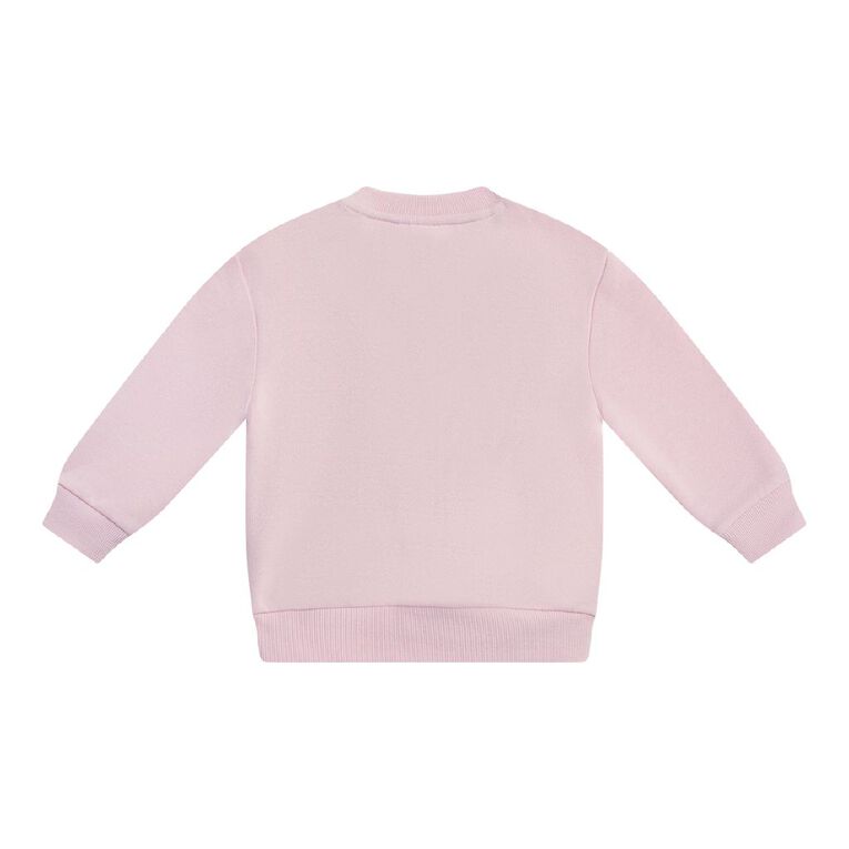 Young Original Babies' Plain Crew Sweatshirt, Pink Light, hi-res