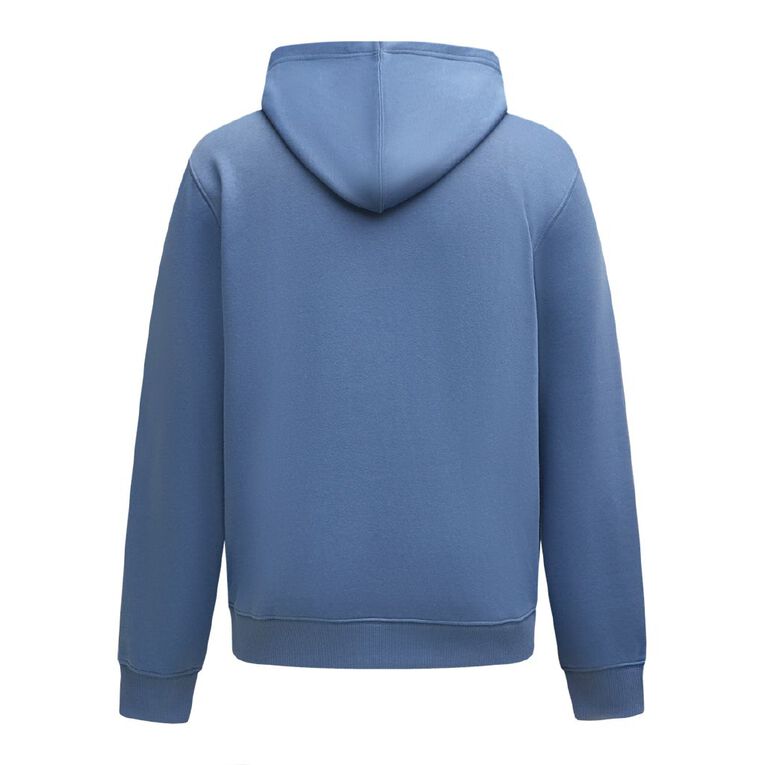 H&H Men's Plain Hoodie Sweatshirt, Blue Mid, hi-res