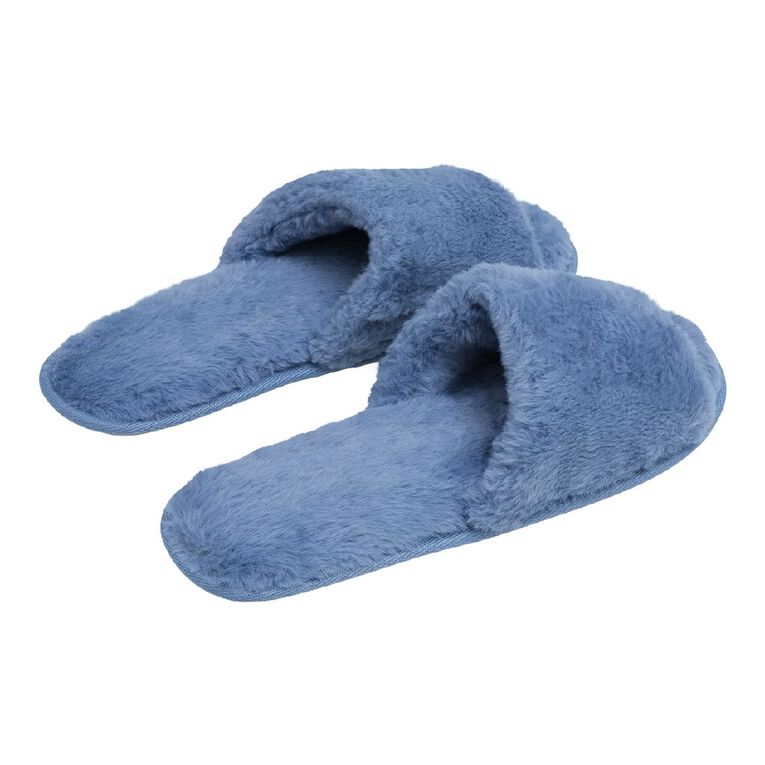 H&H Women's Flfy Strap Slippers, Sky Blue, hi-res