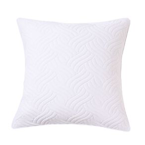 Living & Co Textured Microfibre Euro Pillowcase White 65cm x 65cm