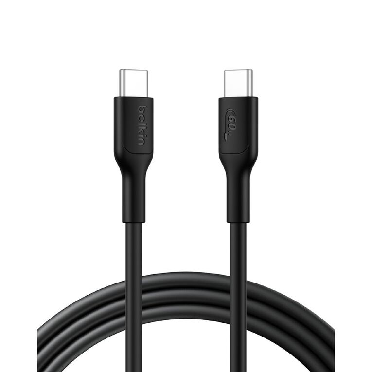 Belkin BLKN BC C2C PCR CAB 60W 3M BLK Black, , hi-res
