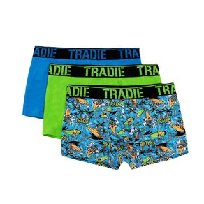 Tradie Kids' Fitted Trunks 3 Pack