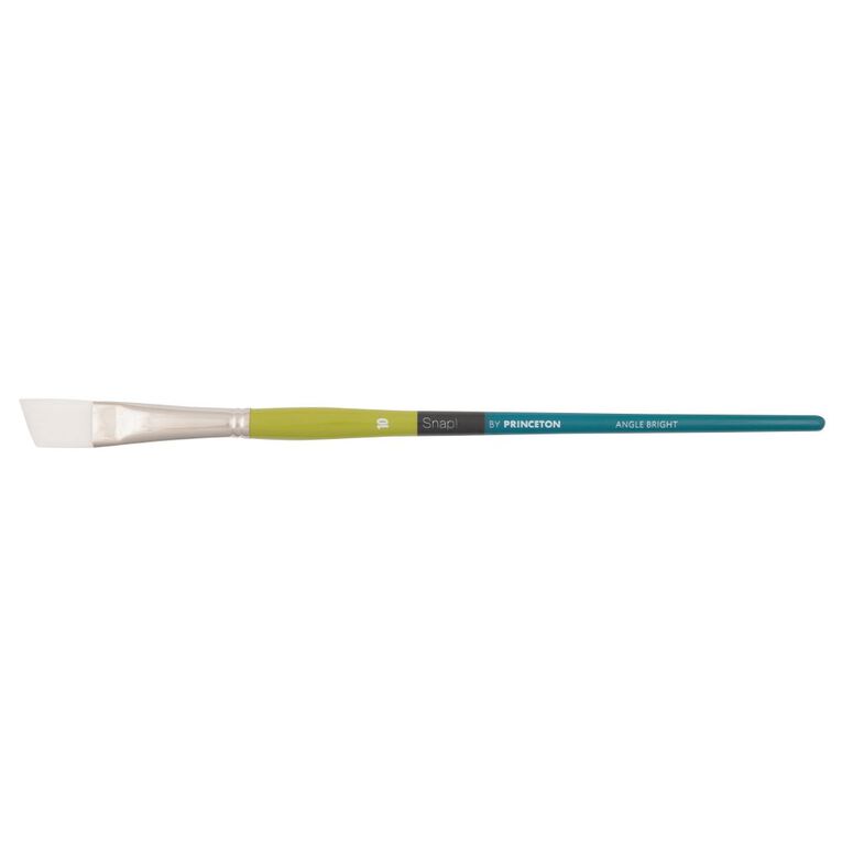Princeton Snap Brush Long Handle Taklon Angle Bright 10 White, , hi-res