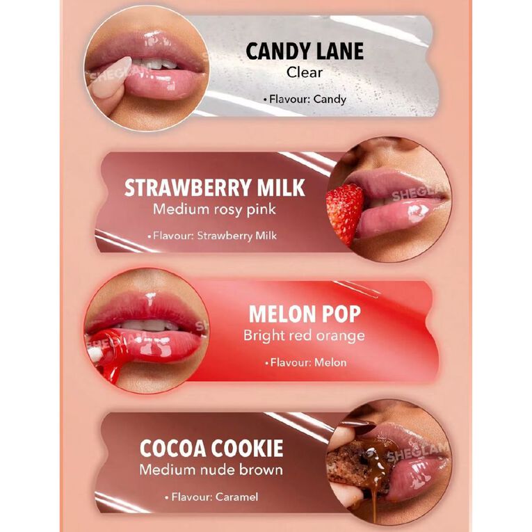 Sheglam Crystal Glaze Moisturizing Lip Care Candy Lane 10ml, , hi-res