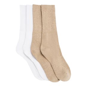 Active Intent Men's Sports Crew Socks 4 Pack
