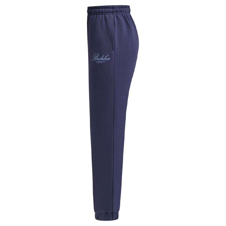 BRDRLESS Graphic Trackpant, Blue Dark, hi-res