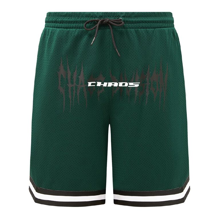 Garage Men's Basketball Shorts, Green Dark, hi-res