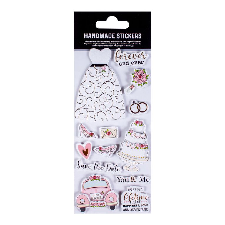 3D Glitter Handmade Embellishment- Forever & Ever 13Pc Little Bird, , hi-res