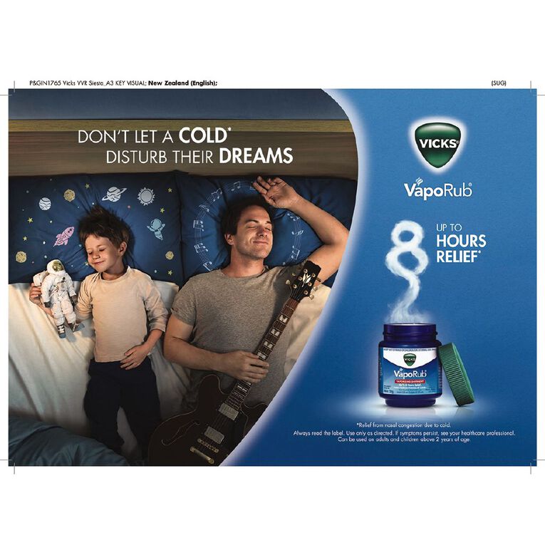 Vicks VapoRub Ointment Decongestant Chest Rub 50g, , hi-res