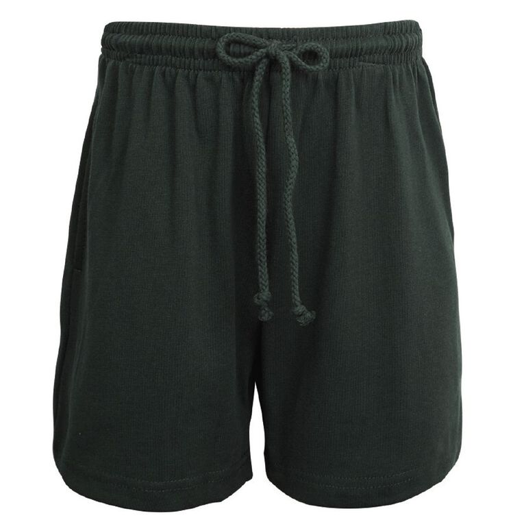 Schooltex Kids' Long Length Knit Shorts, Bottle Green, hi-res