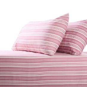Living & Co Microfibre Sheet Set Pink King Single