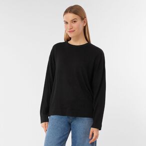 H&H Women's Merino Blend Crew Neck Knit