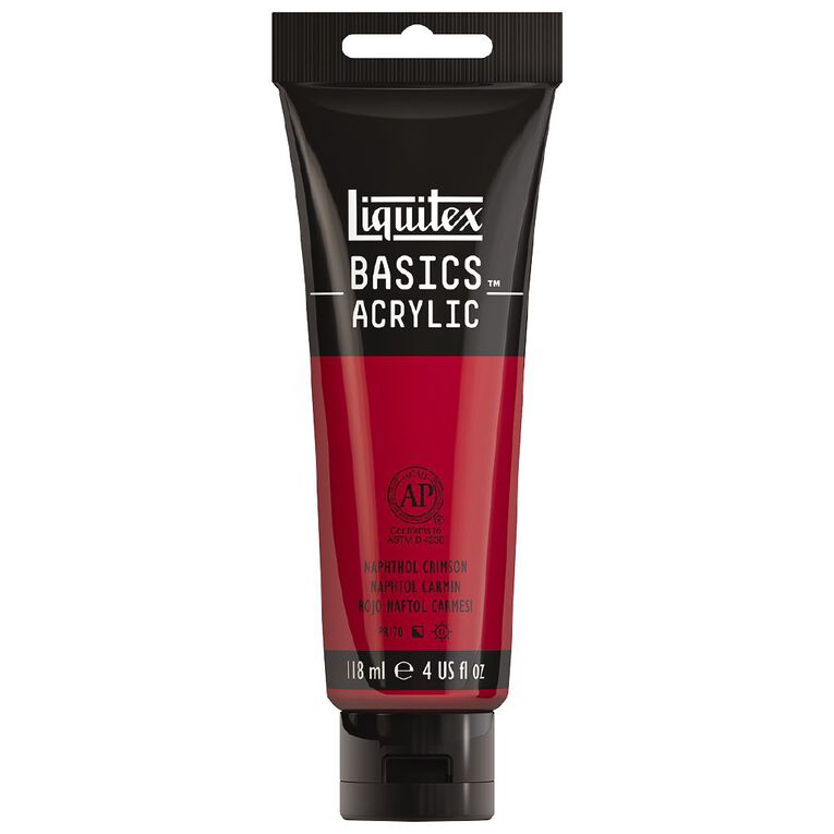 Liquitex Basics Acrylic 118ml Naphthol Crimson, , hi-res