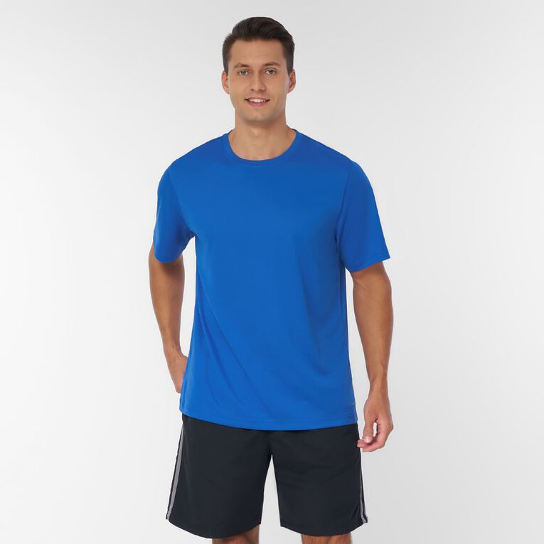 Active Intent Men's Cooldry Tee, Blue Mid, hi-res