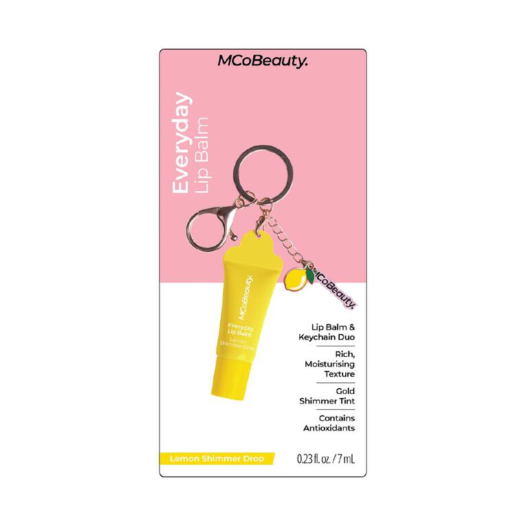 MCoBeauty Everyday Lip Balm Keyring - Lemon, , hi-res