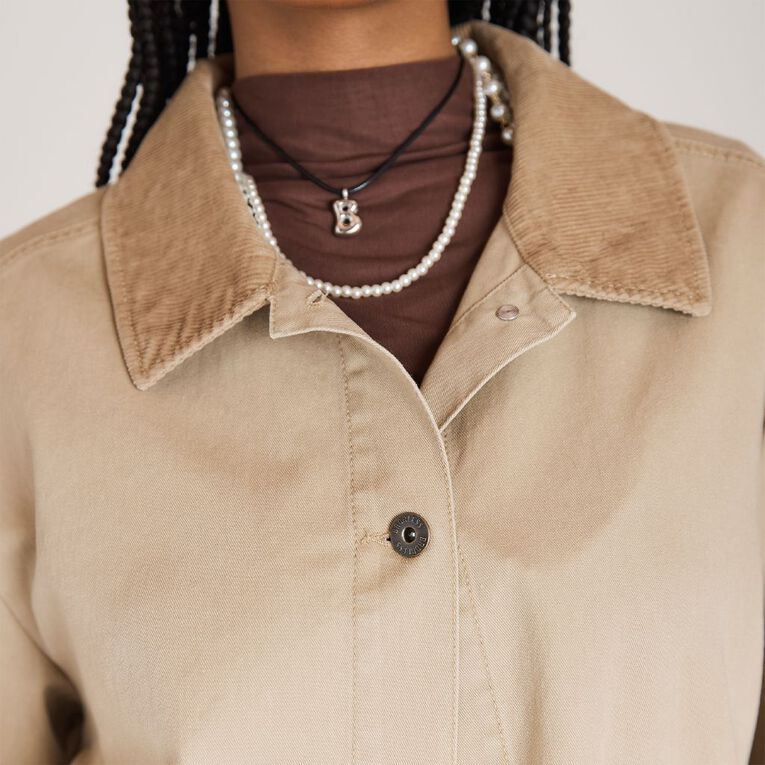 BRDRLESS Bowier Worker Jacket, Taupe, hi-res