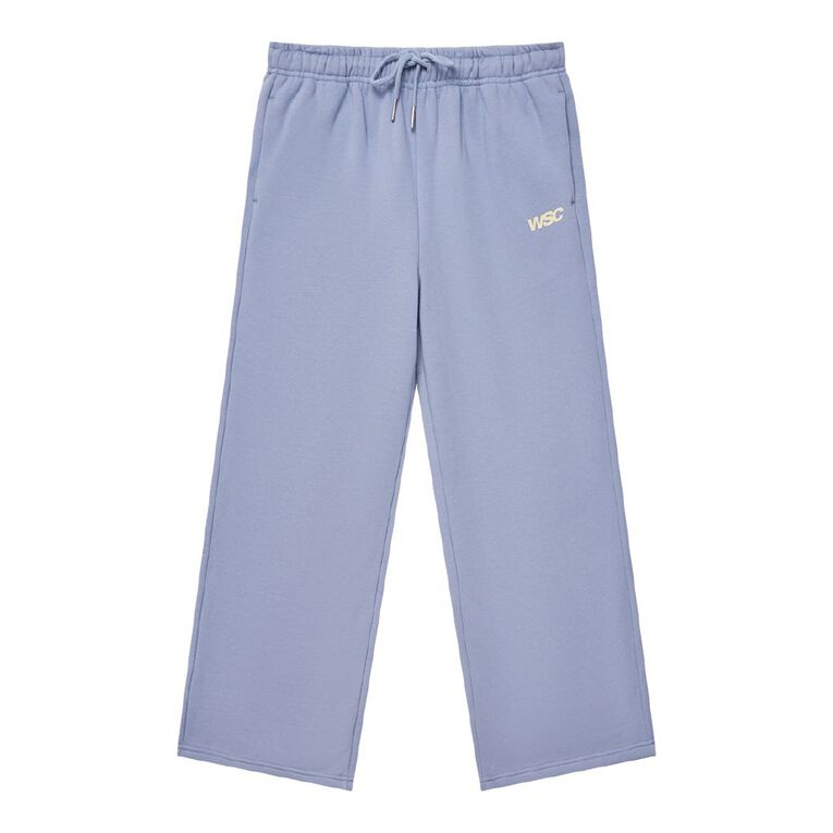 Young Original WSC Wide Leg Trackpants, Blue Light, hi-res