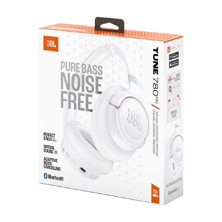 JBL Tune 780NC Wireless Over-Ear Noise Cancelling Headphone White, , hi-res
