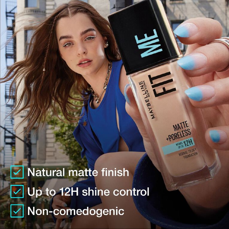 Maybelline Fit Me Matte And Poreless Light Beige Foundation, , hi-res