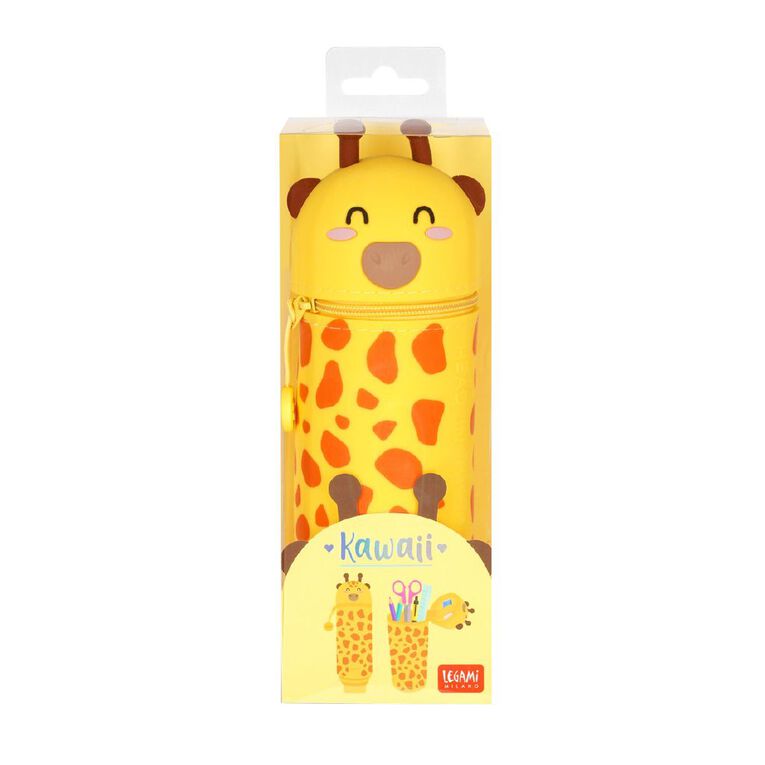Legami 2-in-1 Silicone Pencil Case Kawaii Giraffe, , hi-res