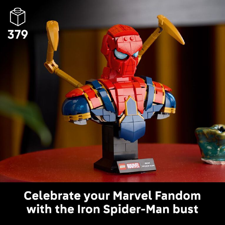 LEGO Marvel Super Heroes Iron Spider-Man Bust 76326, , hi-res