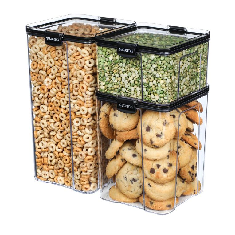 Sistema Ultra Tritan Canister Square Black 4L, , hi-res