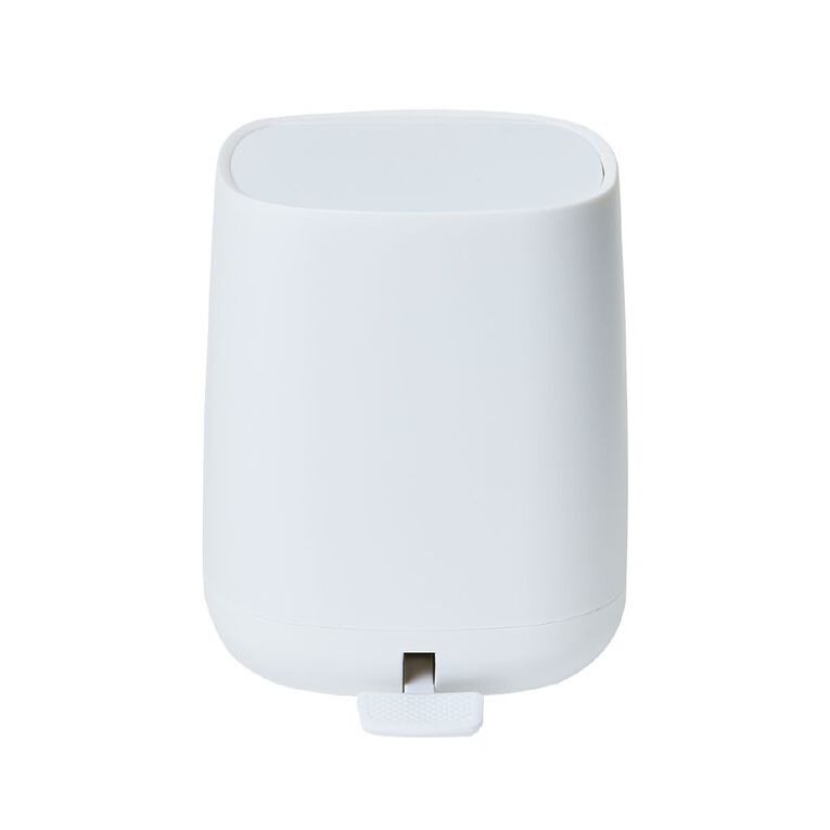 Living & Co Rubbish Bin White, , hi-res