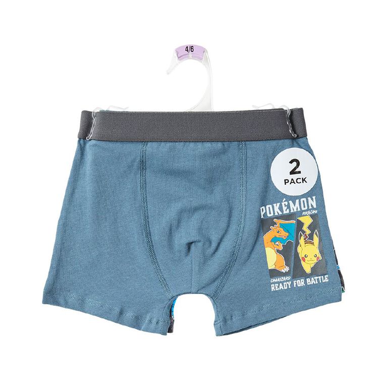 Pokemon Boys' Trunks 2 Pack, Multi-Coloured, hi-res