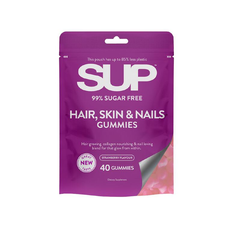 SUP Hair Skin & Nails Gummies 40s, , hi-res
