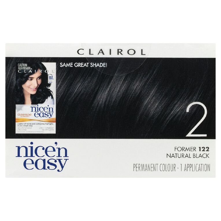 Clairol Nice N Easy Permanent Hair Colour Black 2, , hi-res