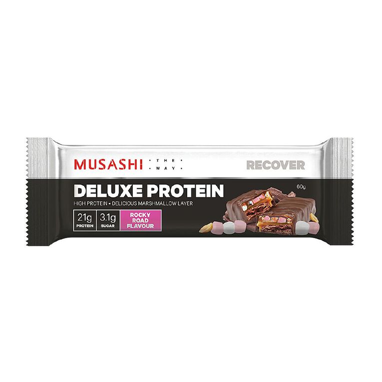 Musashi Deluxe High Protein Rocky Road Bar 60g, , hi-res