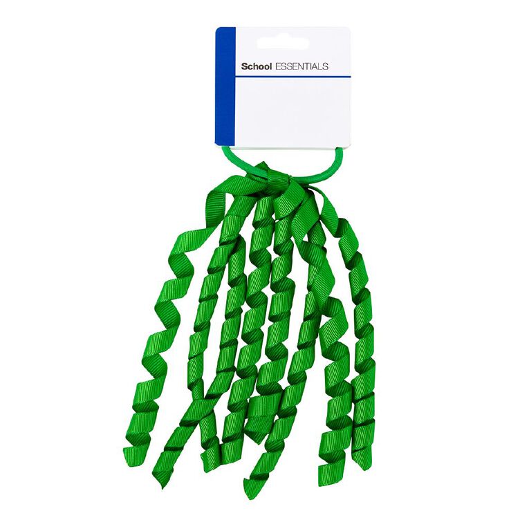 School Essentials Twirl Hair Tie Green, , hi-res